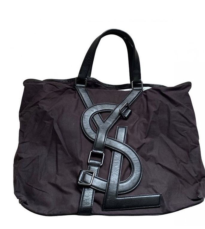 Yve Saint Lauren Black Nylon Bag