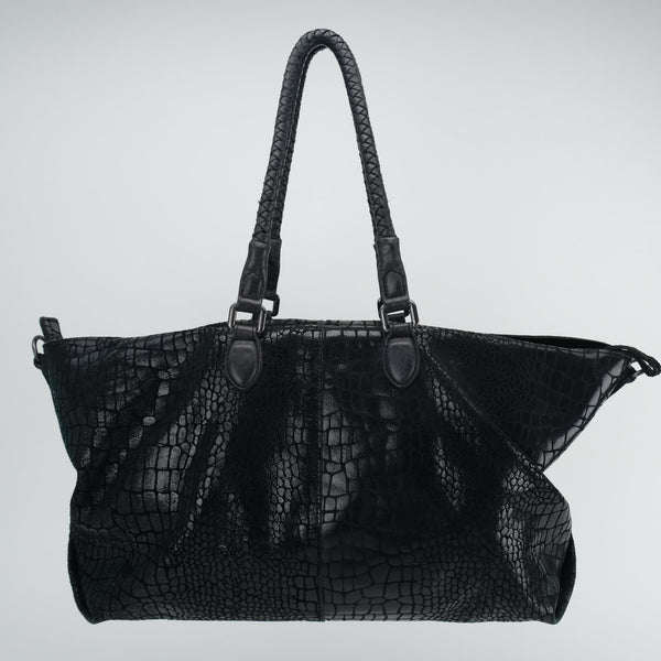 LIEBESKIND METALLIC SNAKE SHOPPER