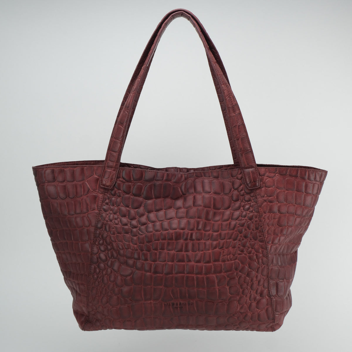 LIEBESKIND CHELSEA KROKO SHOPPER BURGUNDY