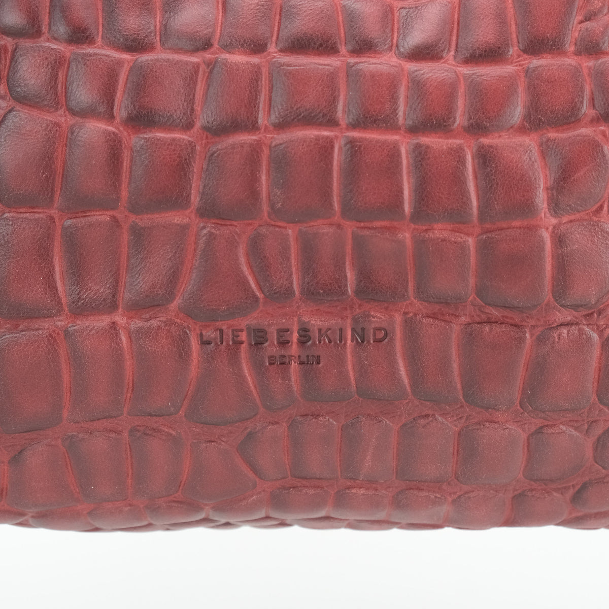 LIEBESKIND CHELSEA KROKO SHOPPER BURGUNDY