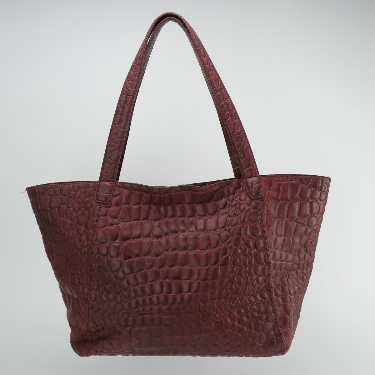 LIEBESKIND CHELSEA KROKO SHOPPER BURGUNDY