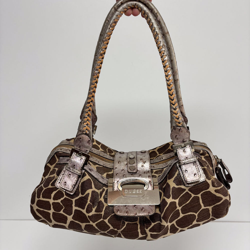 GUESS GIRAFFE BAGUETTE BAG