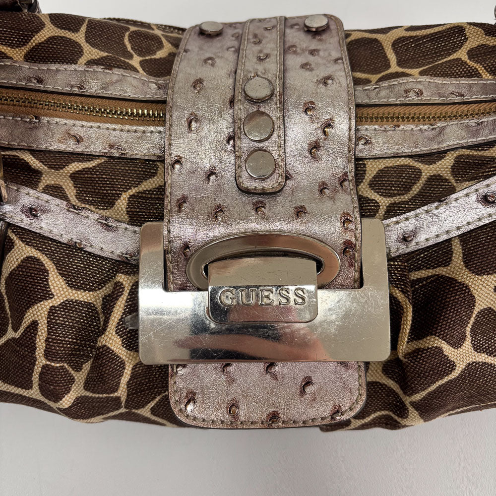 GUESS GIRAFFE BAGUETTE BAG
