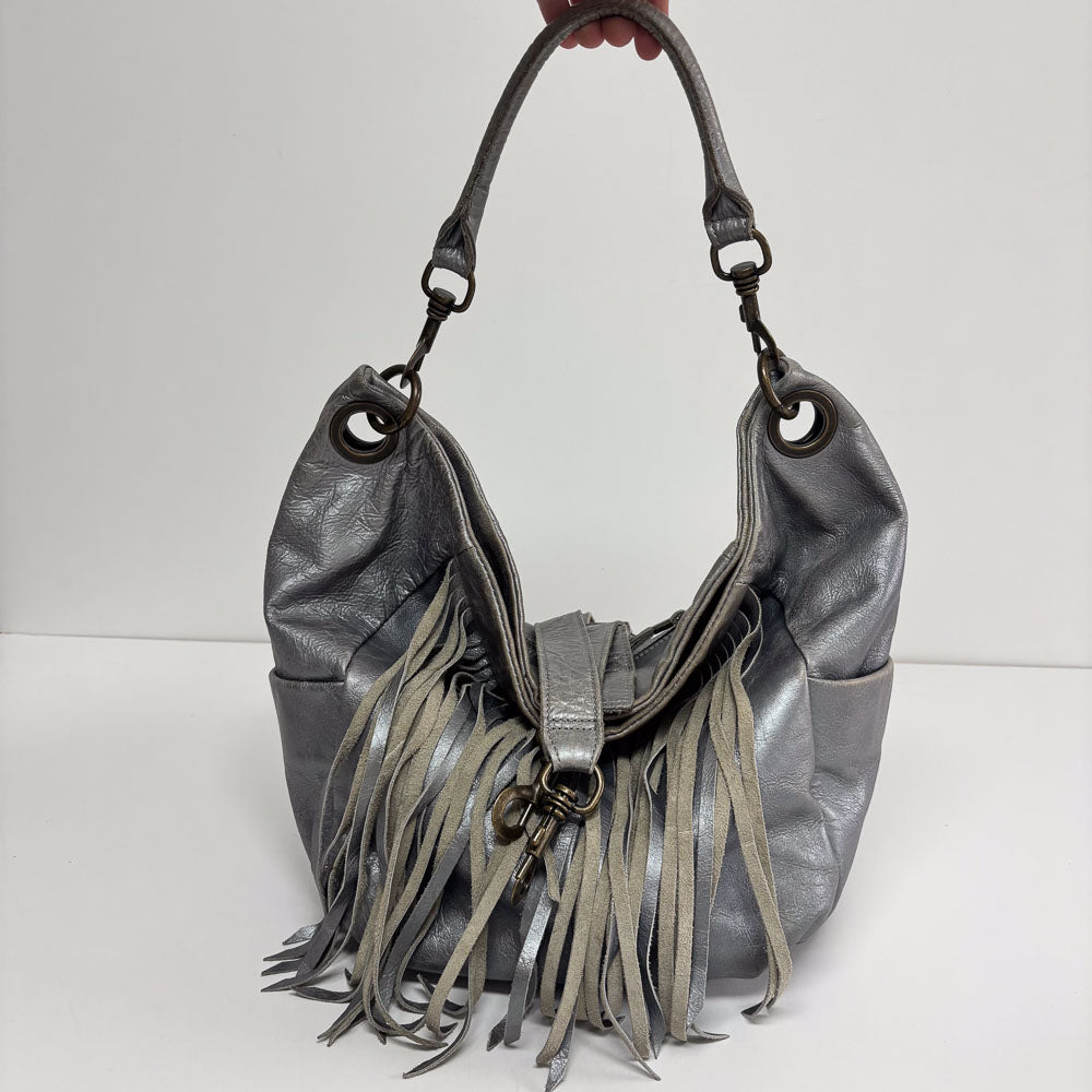 LIEBESKIND METALLIC FRINGE HOBO