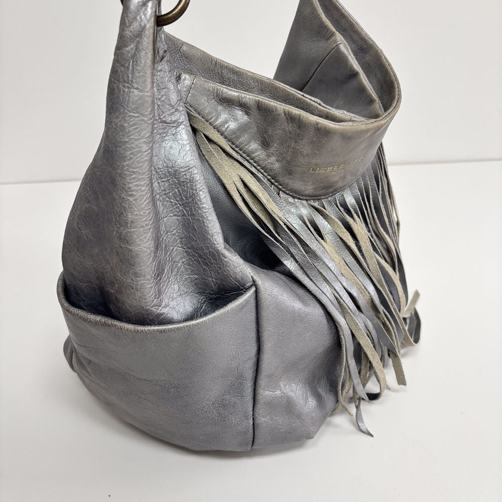 LIEBESKIND METALLIC FRINGE HOBO