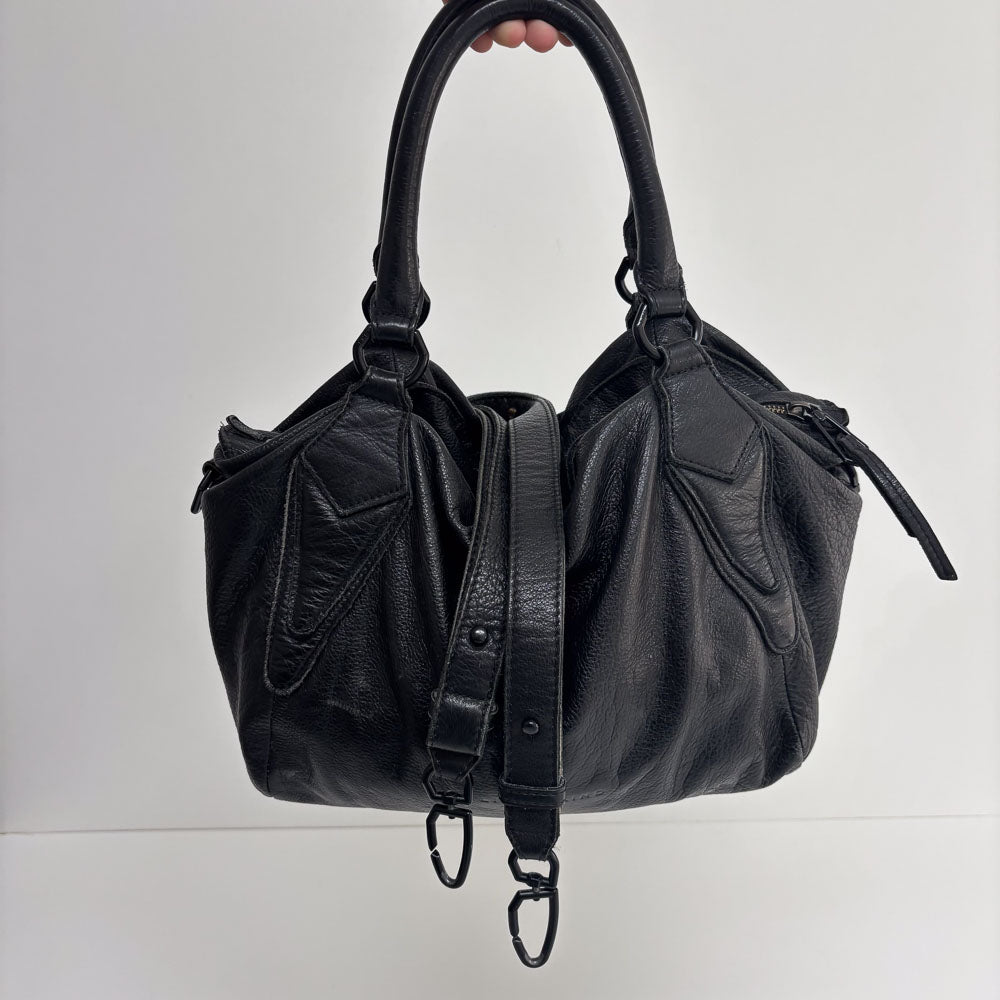 LIEBESKIND BLACK LEATHER HOBO