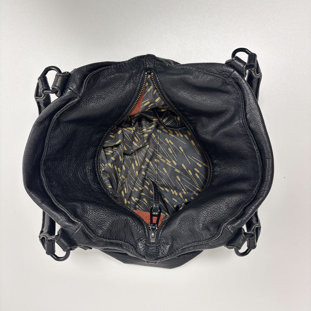LIEBESKIND BLACK LEATHER HOBO