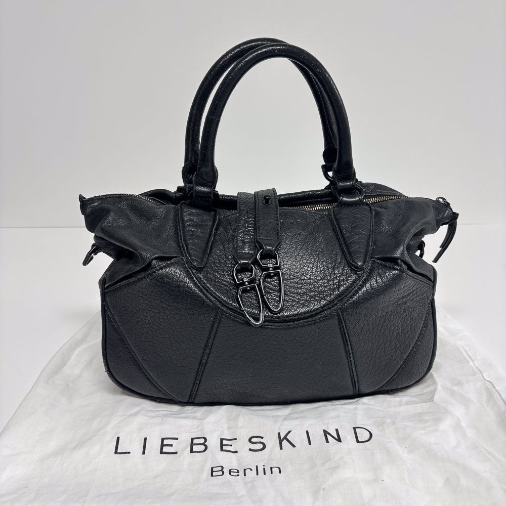 LIEBESKIND BLACK LEATHER SHOPPER