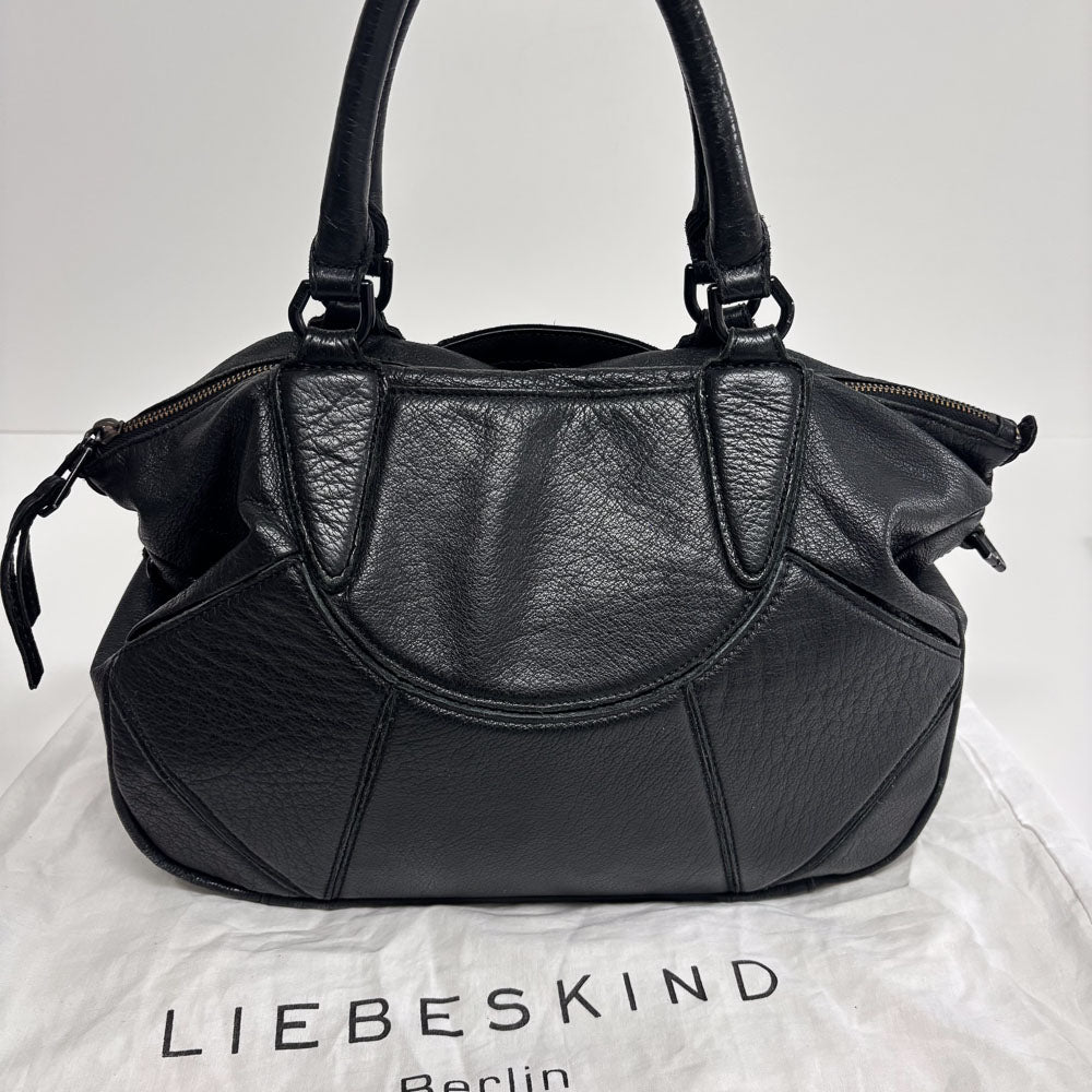 LIEBESKIND BLACK LEATHER SHOPPER
