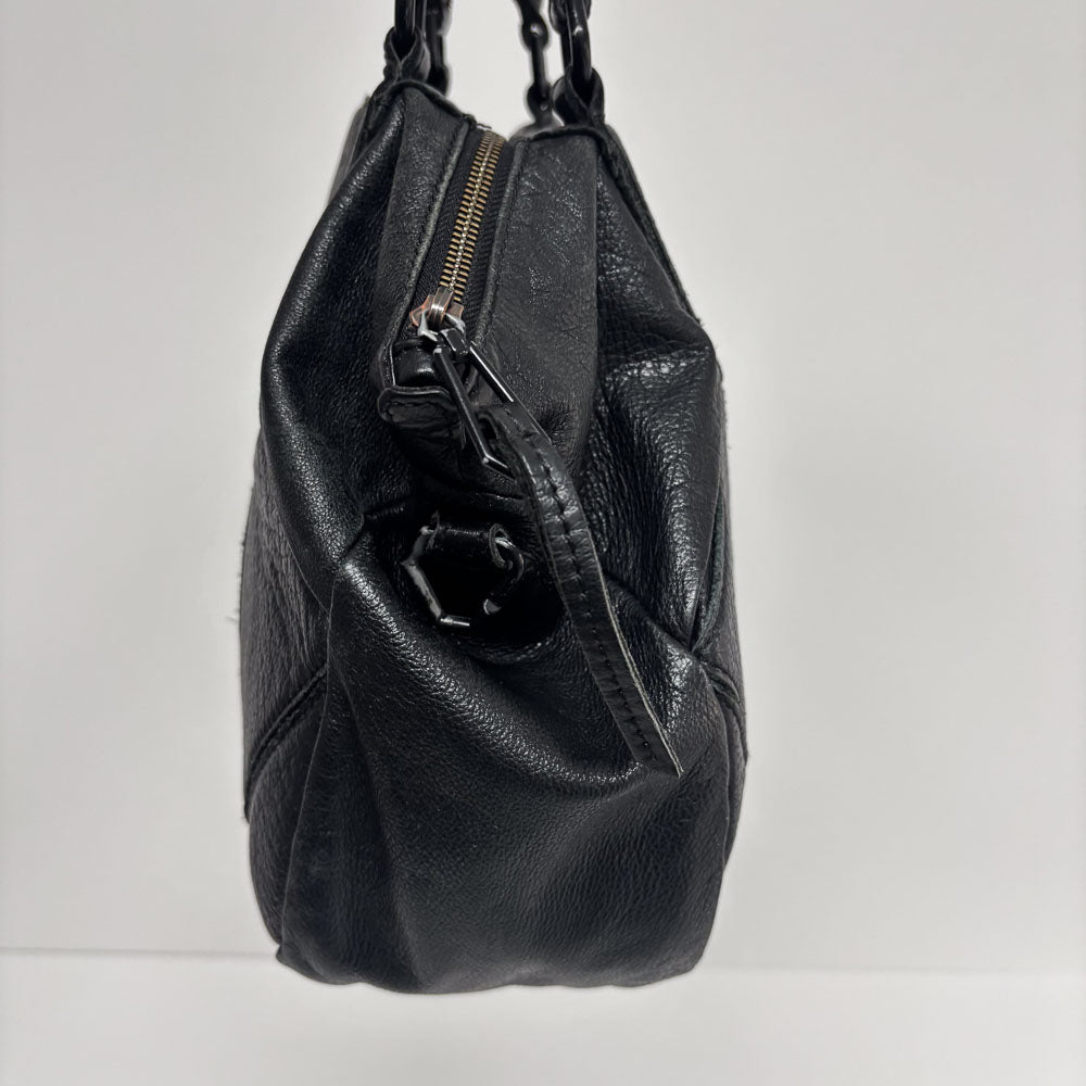 LIEBESKIND BLACK LEATHER SHOPPER