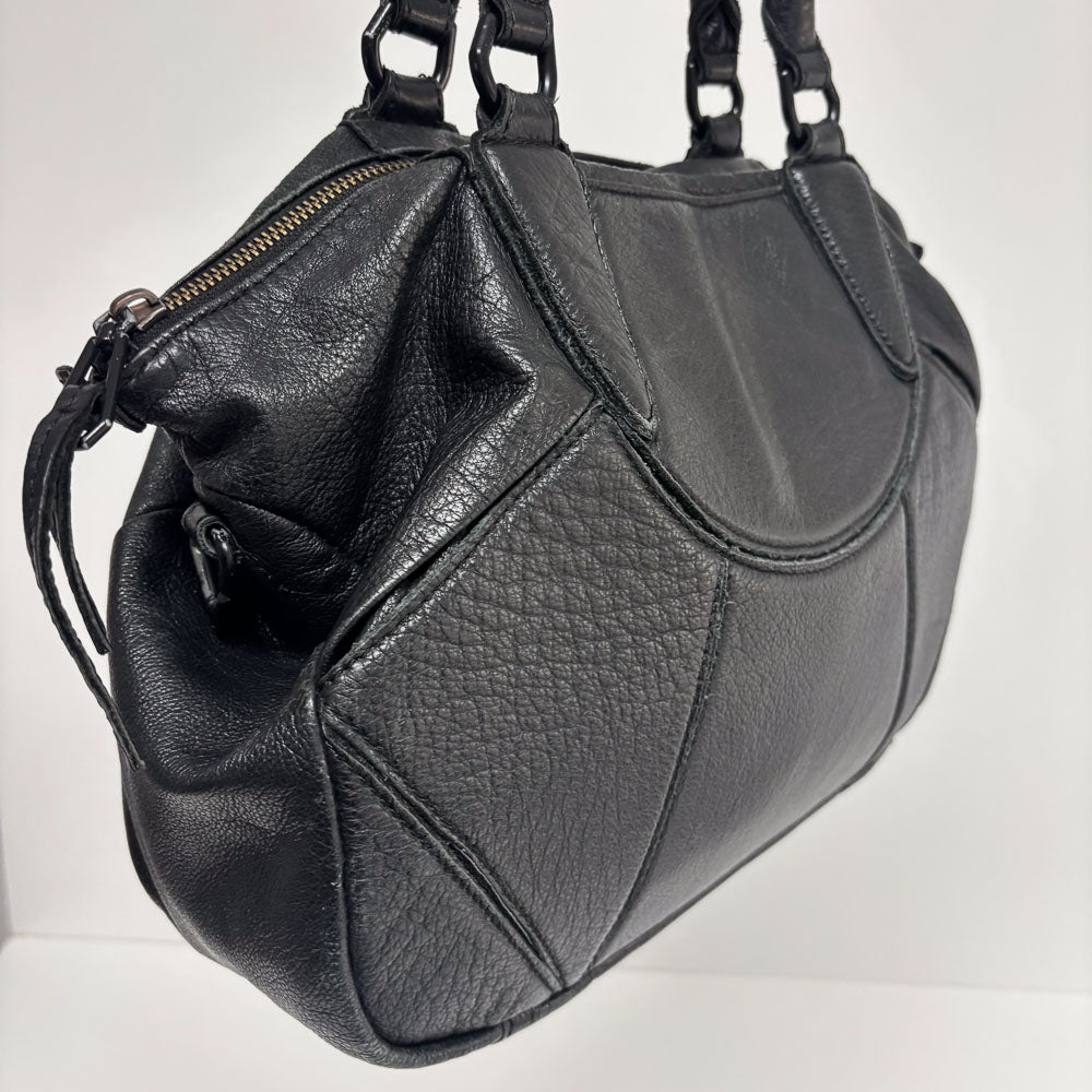 LIEBESKIND BLACK LEATHER SHOPPER