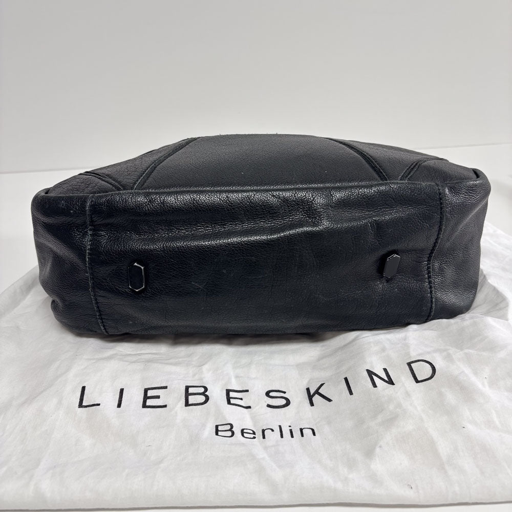 LIEBESKIND BLACK LEATHER SHOPPER