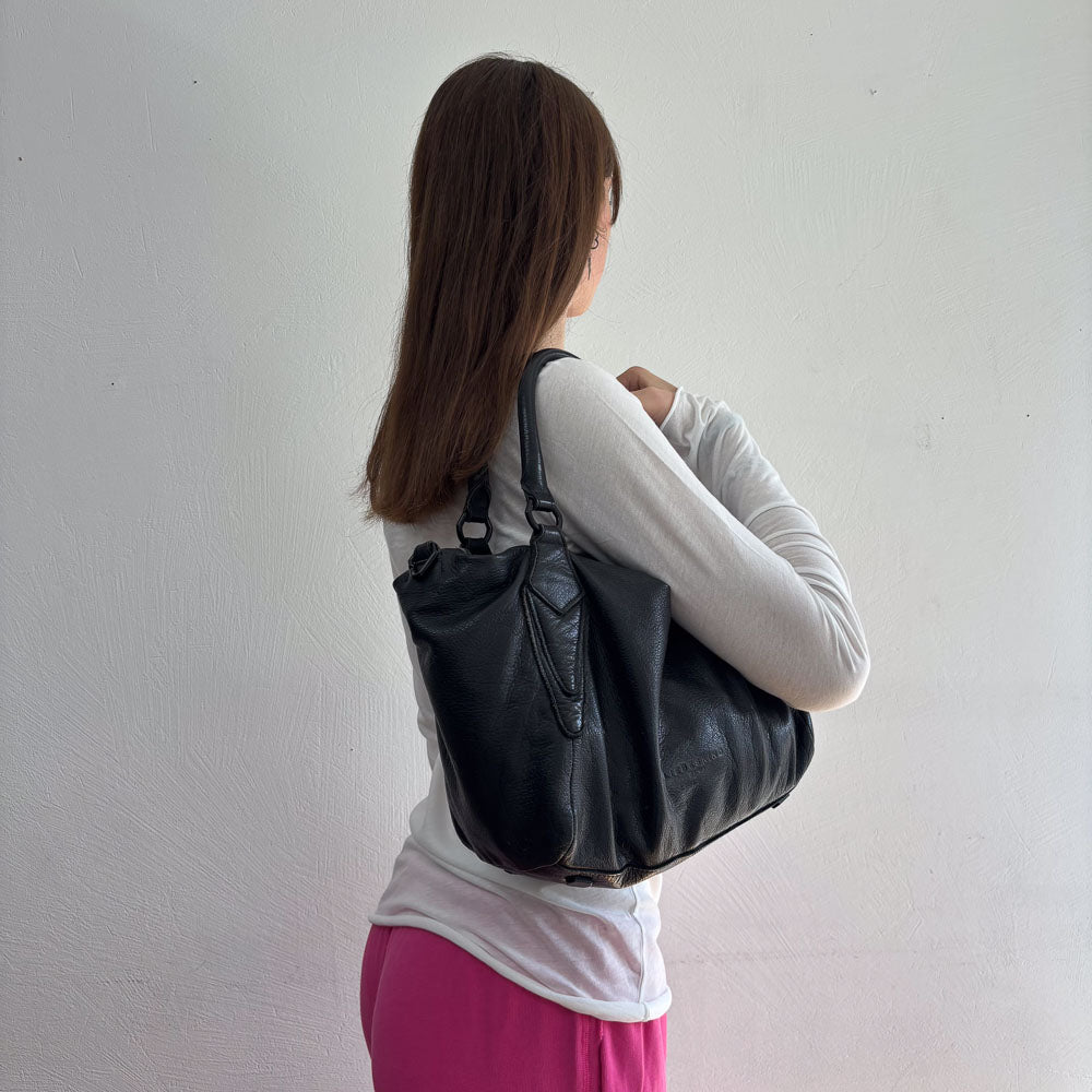 LIEBESKIND BLACK LEATHER HOBO