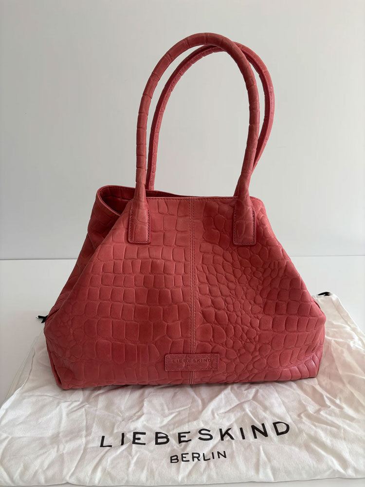 LIEBESKIND SNAKE SHOPPER RED