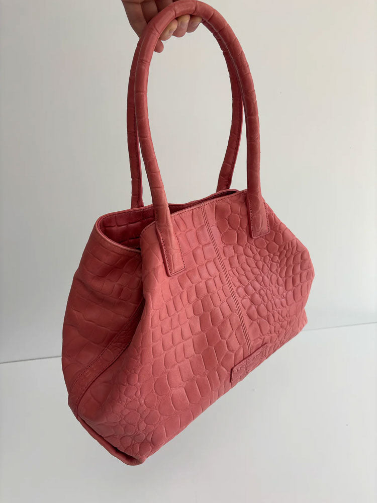 LIEBESKIND SNAKE SHOPPER RED