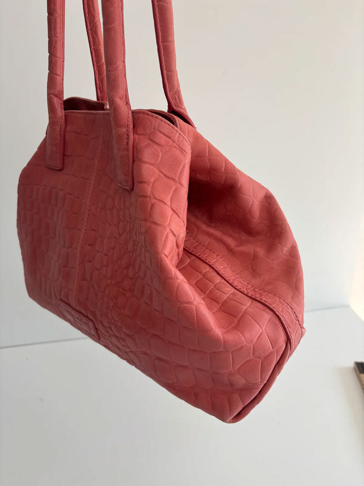 LIEBESKIND SNAKE SHOPPER RED