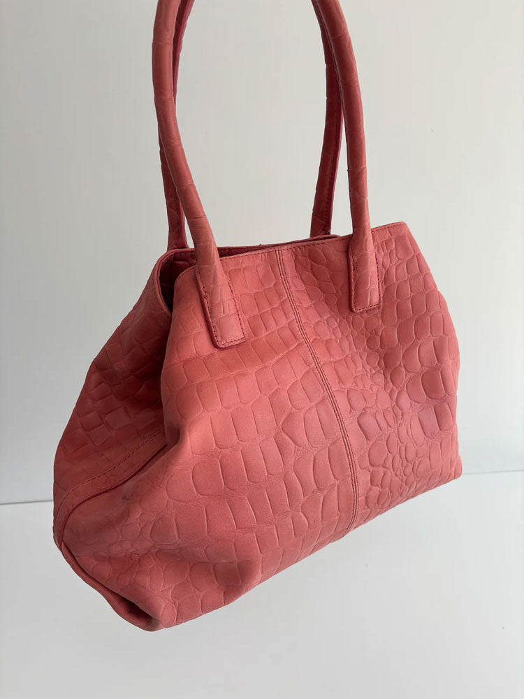 LIEBESKIND SNAKE SHOPPER RED