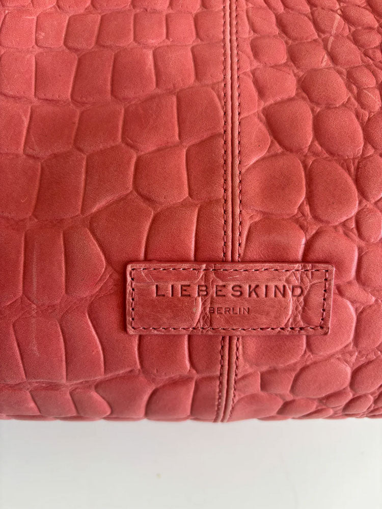 LIEBESKIND SNAKE SHOPPER RED