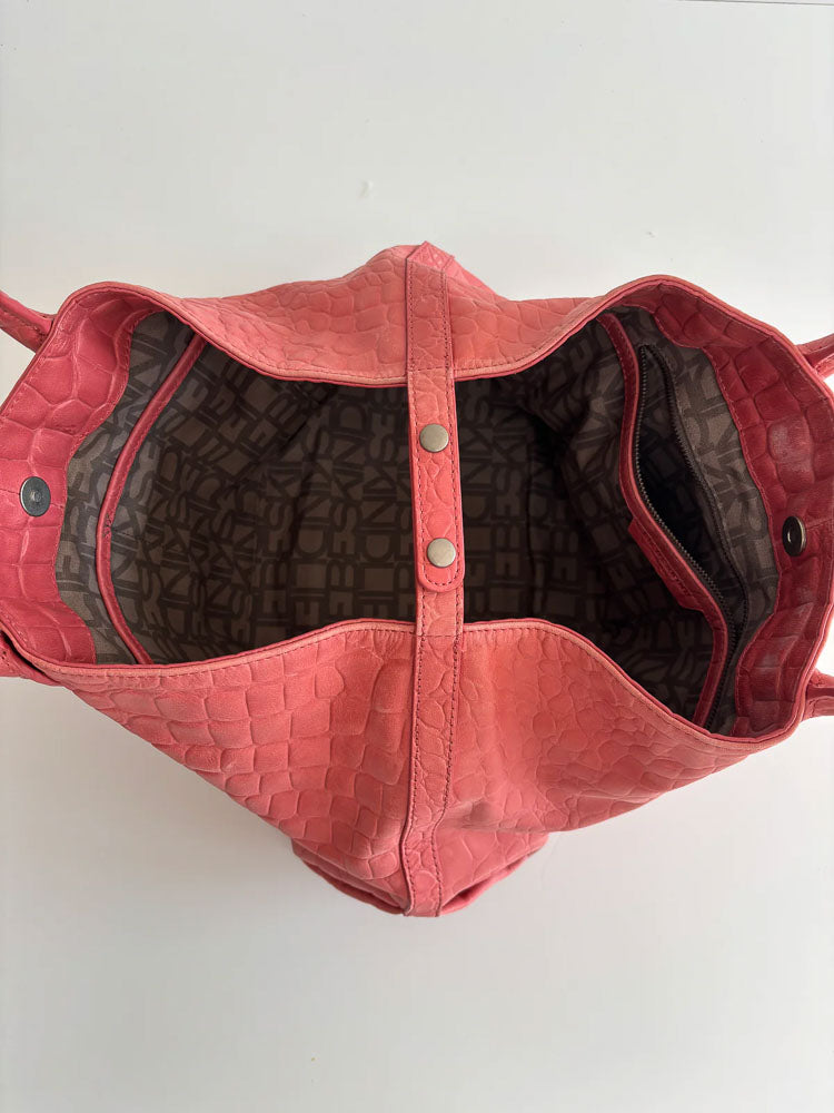 LIEBESKIND SNAKE SHOPPER RED