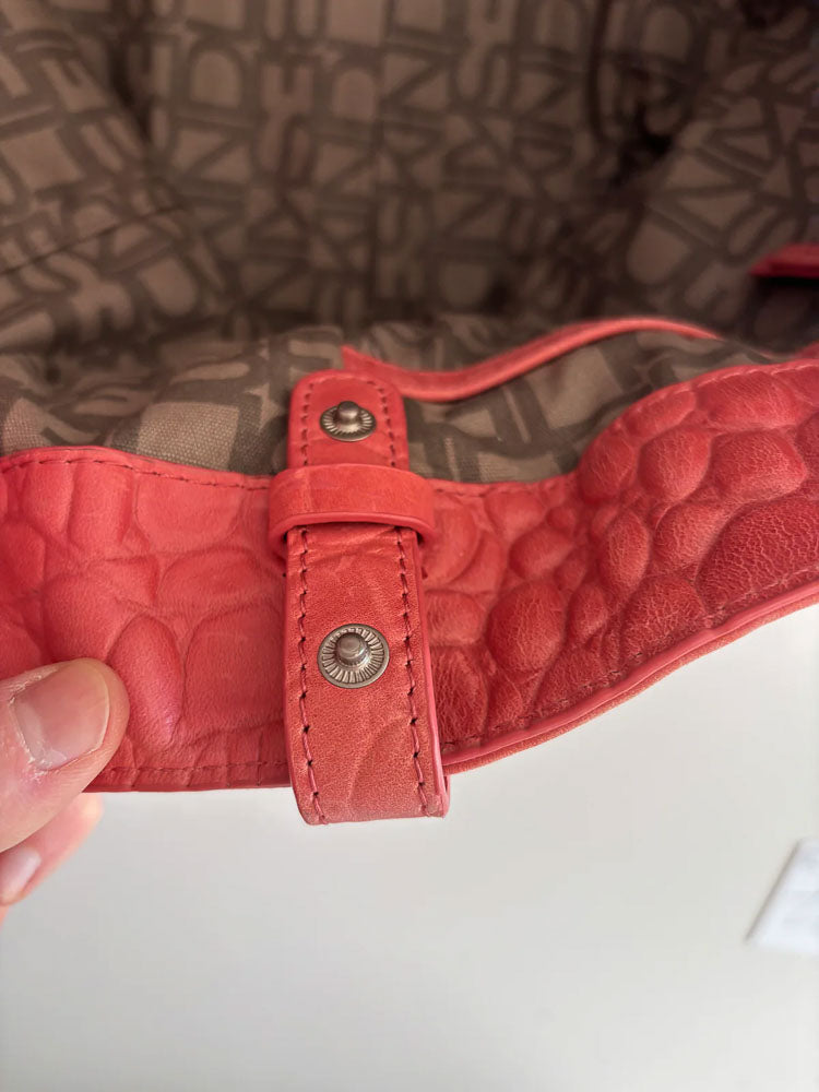 LIEBESKIND SNAKE SHOPPER RED