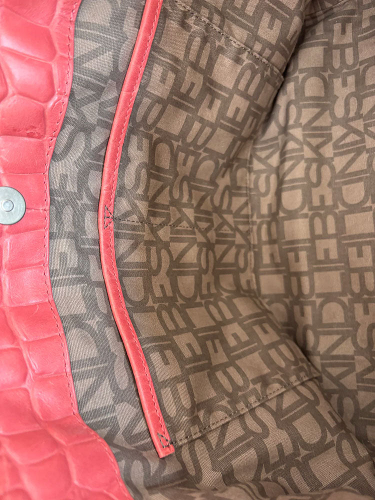 LIEBESKIND SNAKE SHOPPER RED