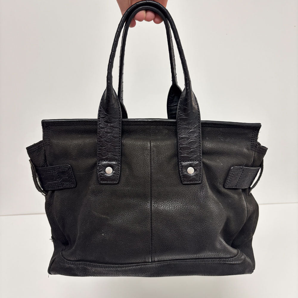 LIEBESKIND SATCHEL SNAKE BLACK