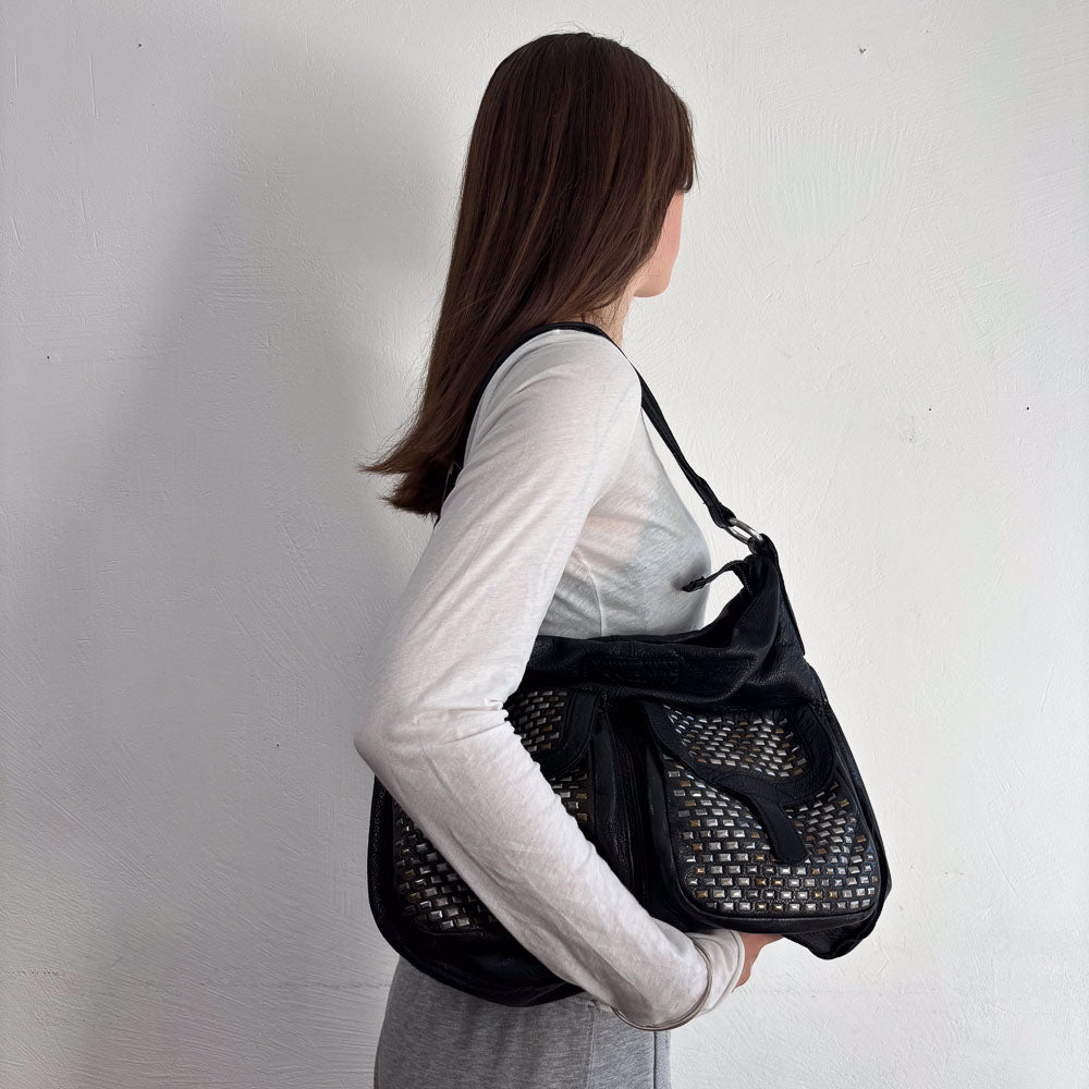 LIEBESKIND STUDS HOBO BLACK