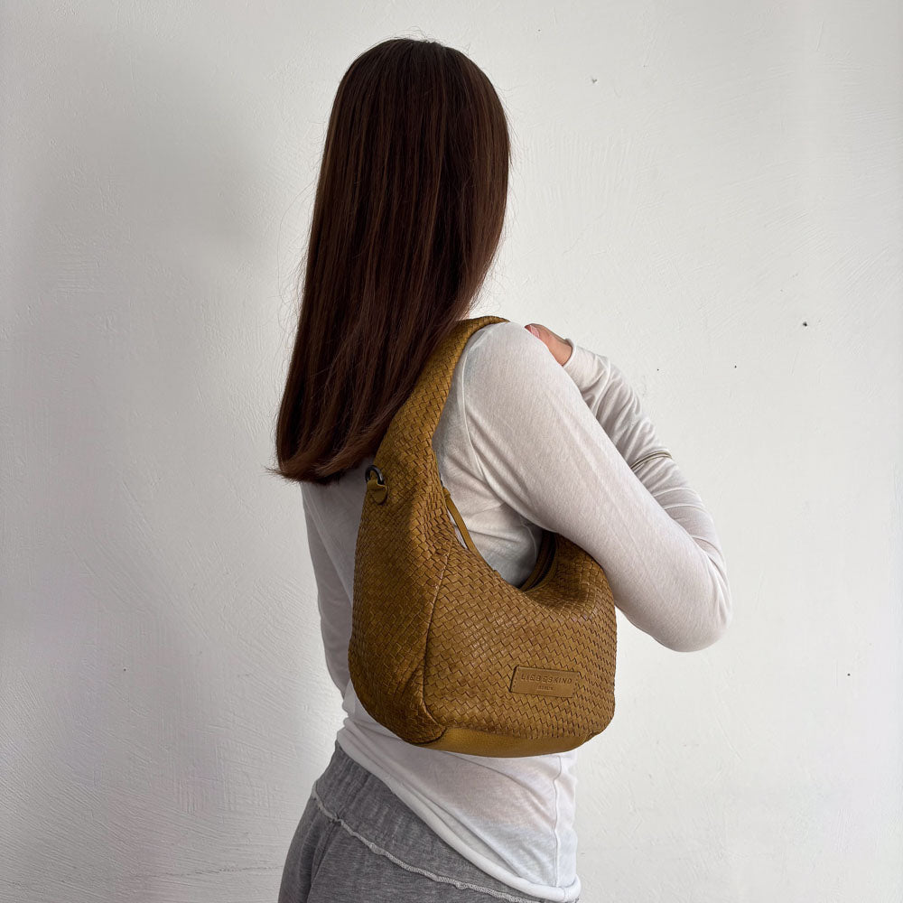 LIEBESKIND WOVEN HOBO OCHRE