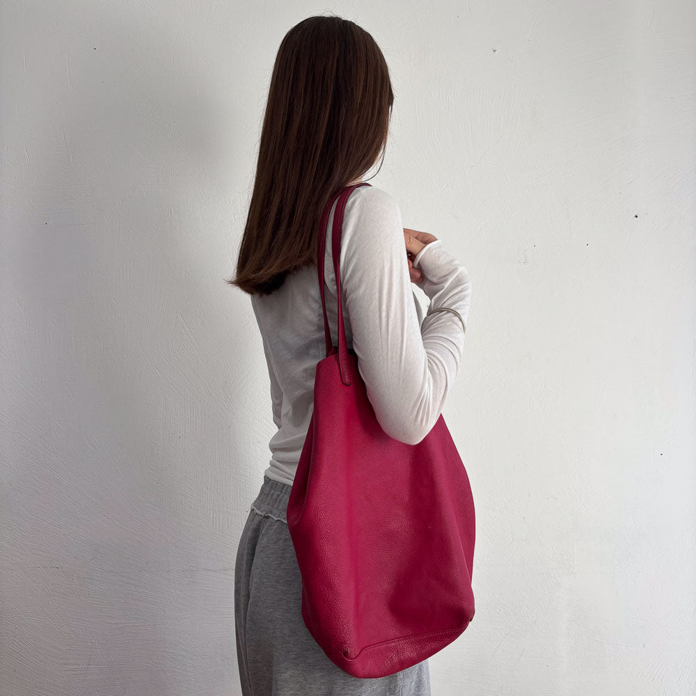 LIEBESKIND PINK LEATHER TOTE