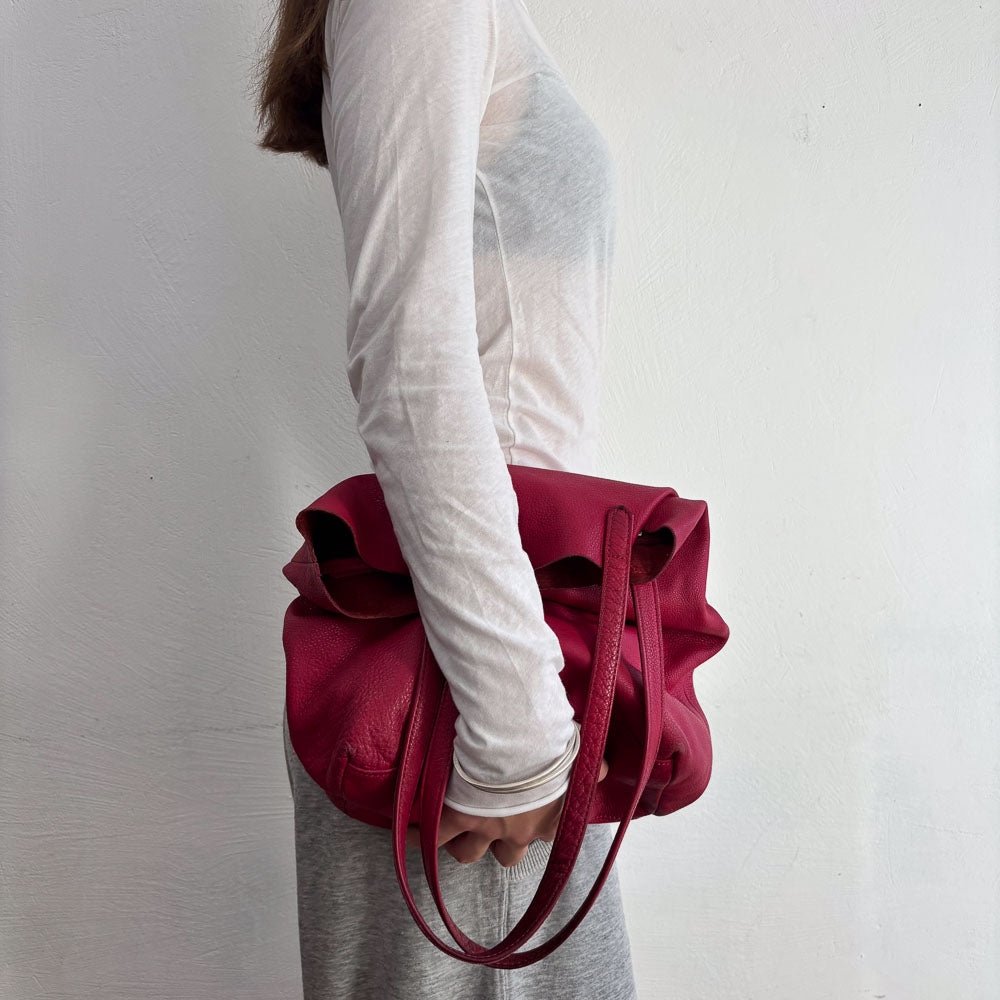 LIEBESKIND PINK LEATHER TOTE