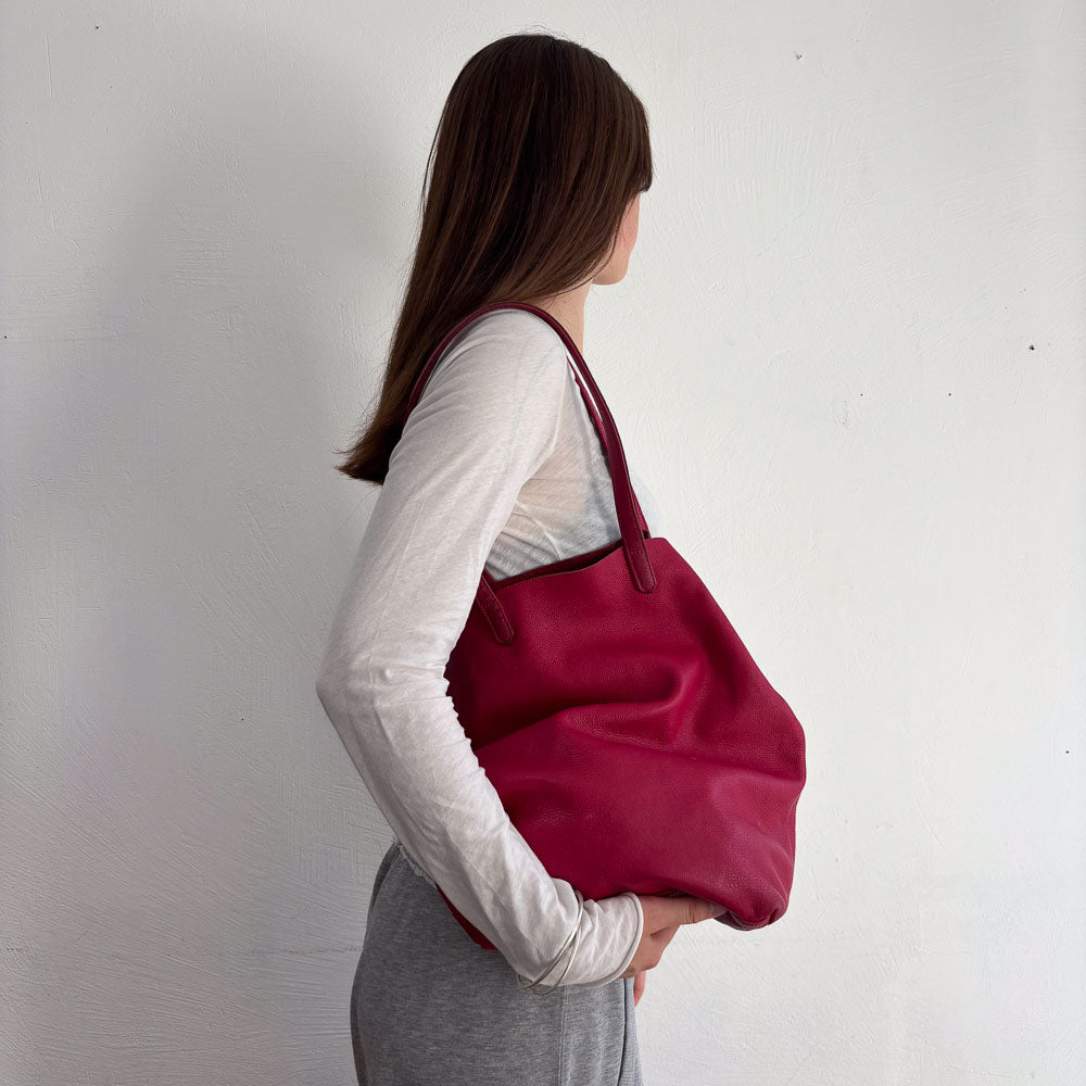 LIEBESKIND PINK LEATHER TOTE