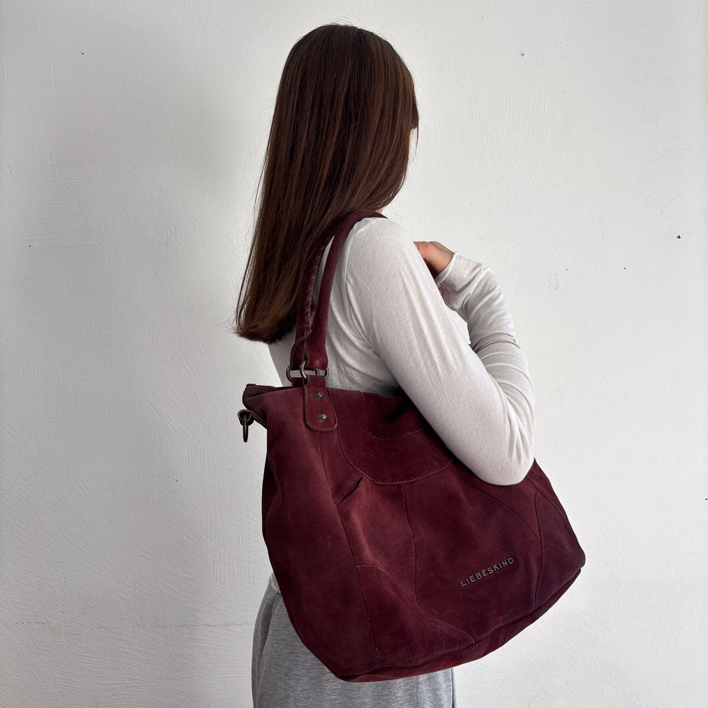 LIEBESKIND SUEDE SHOPPER RED