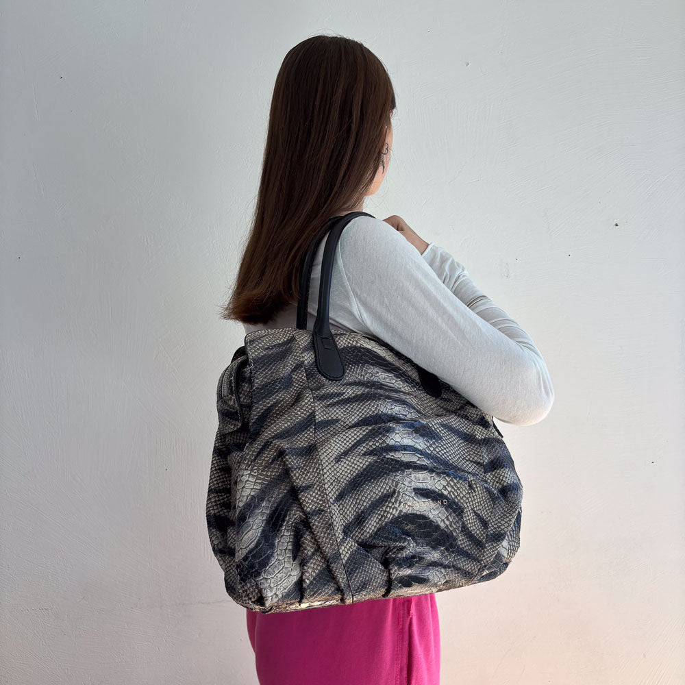 LIEBESKIND SNAKE SHOPPER ZEBRA