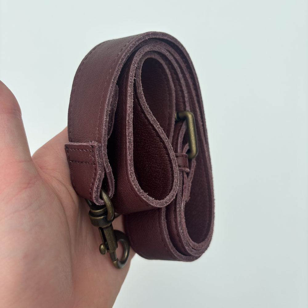 LIEBESKIND FRINGE HOBO BURGUNDY