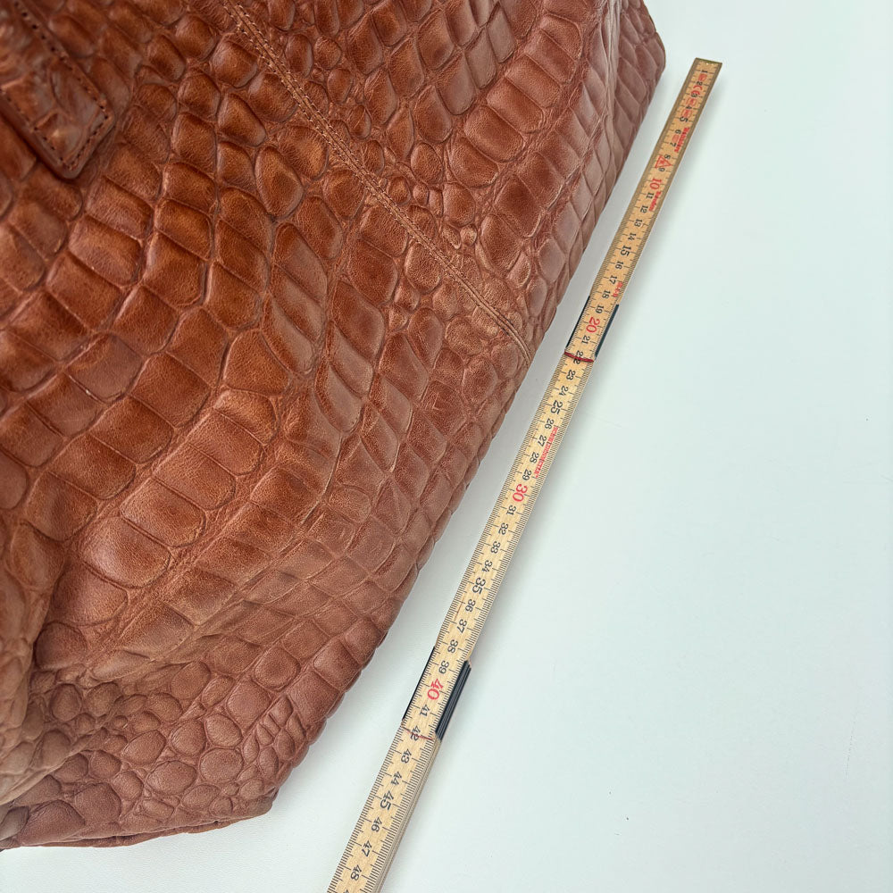 LIEBESKIND KROKO SHOPPER HAZEL BROWN L