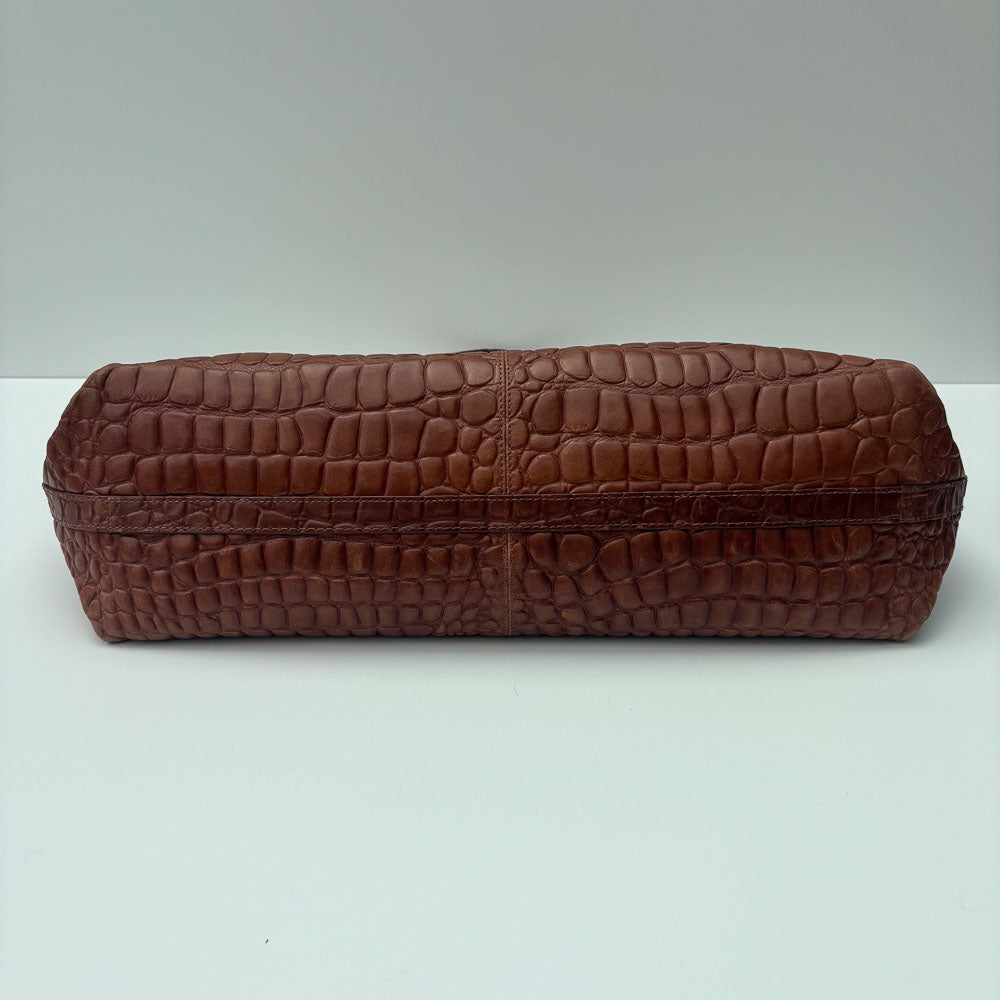LIEBESKIND KROKO SHOPPER HAZEL BROWN L