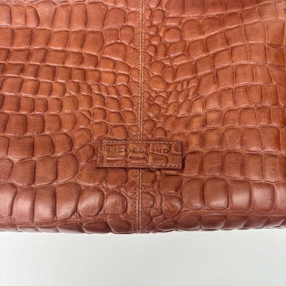 LIEBESKIND KROKO SHOPPER HAZEL BROWN L