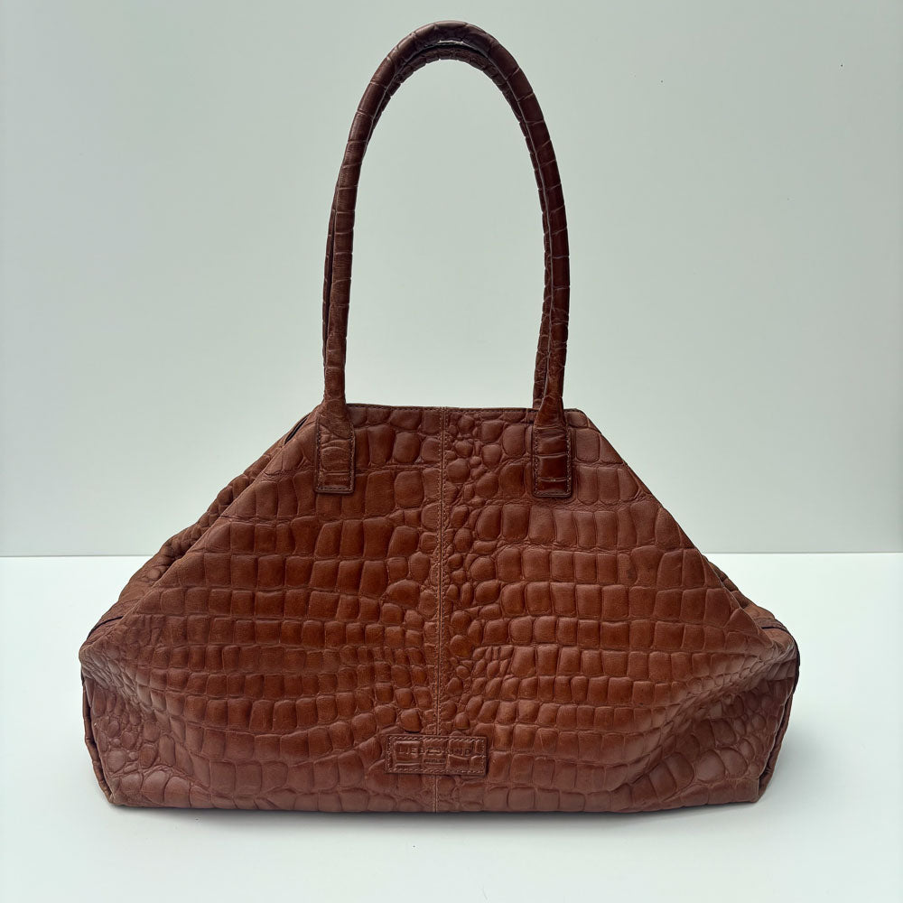 LIEBESKIND KROKO SHOPPER HAZEL BROWN L