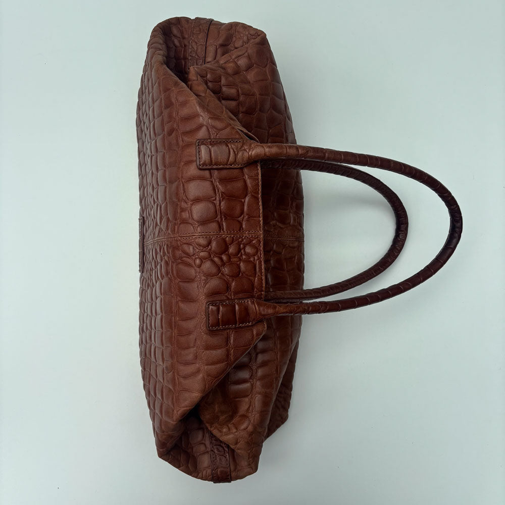 LIEBESKIND KROKO SHOPPER HAZEL BROWN L