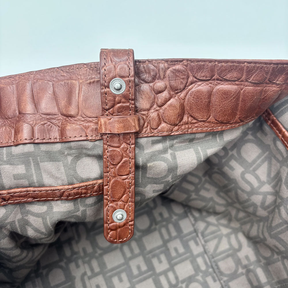 LIEBESKIND KROKO SHOPPER HAZEL BROWN L