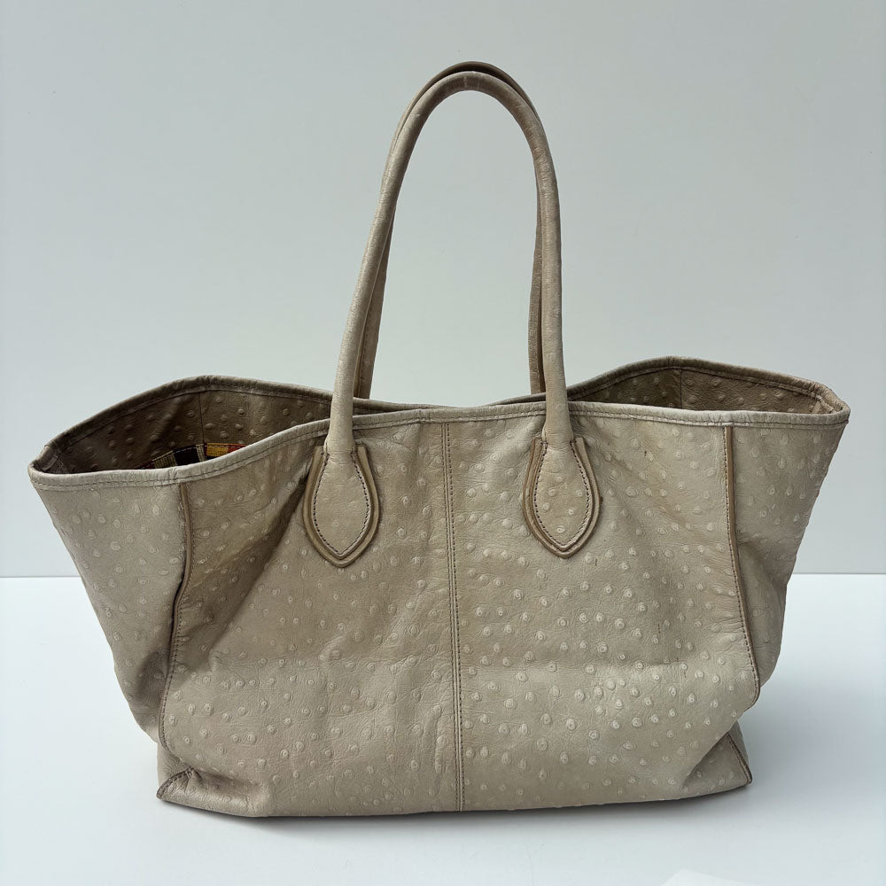 LIEBESKIND OSTRICH SHOPPER BEIGE