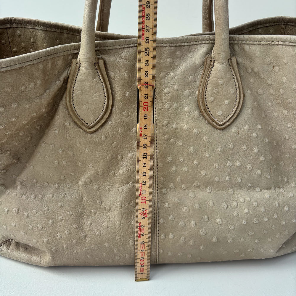 LIEBESKIND OSTRICH SHOPPER BEIGE