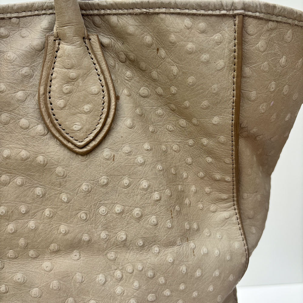 LIEBESKIND OSTRICH SHOPPER BEIGE