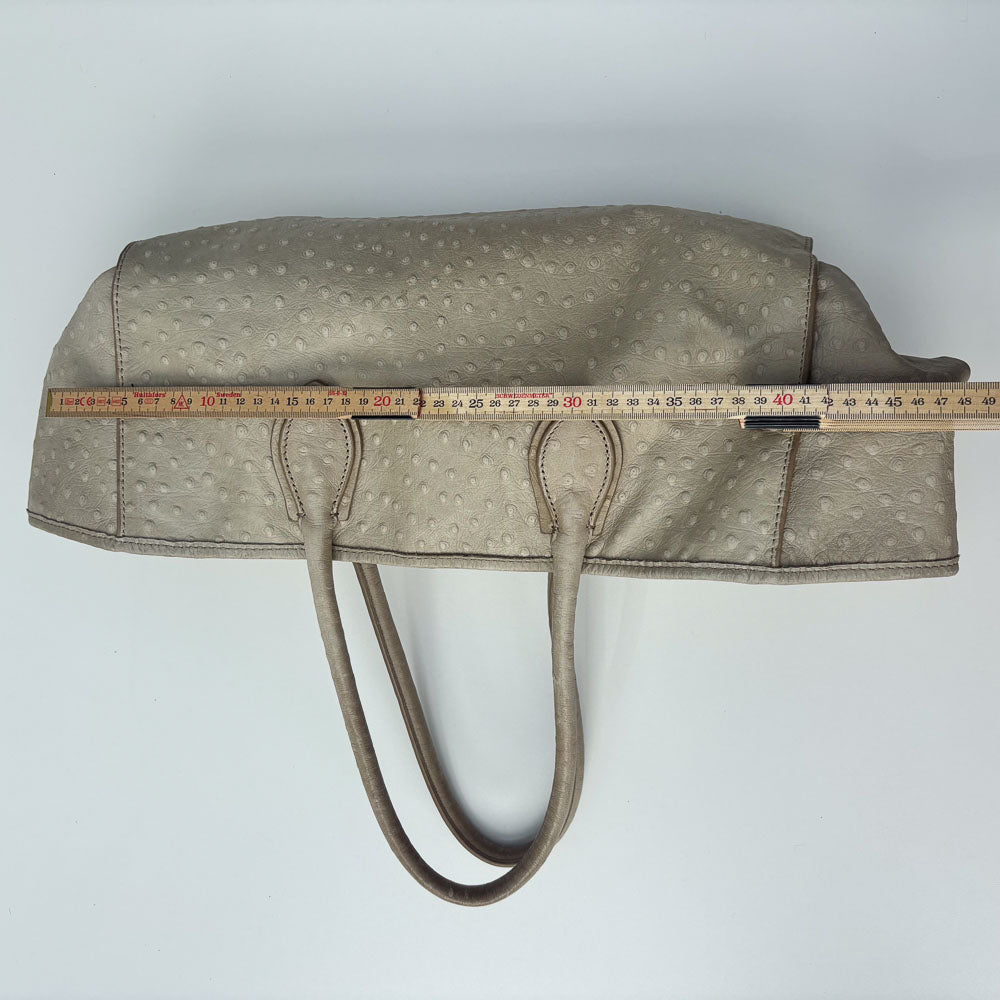 LIEBESKIND OSTRICH SHOPPER BEIGE
