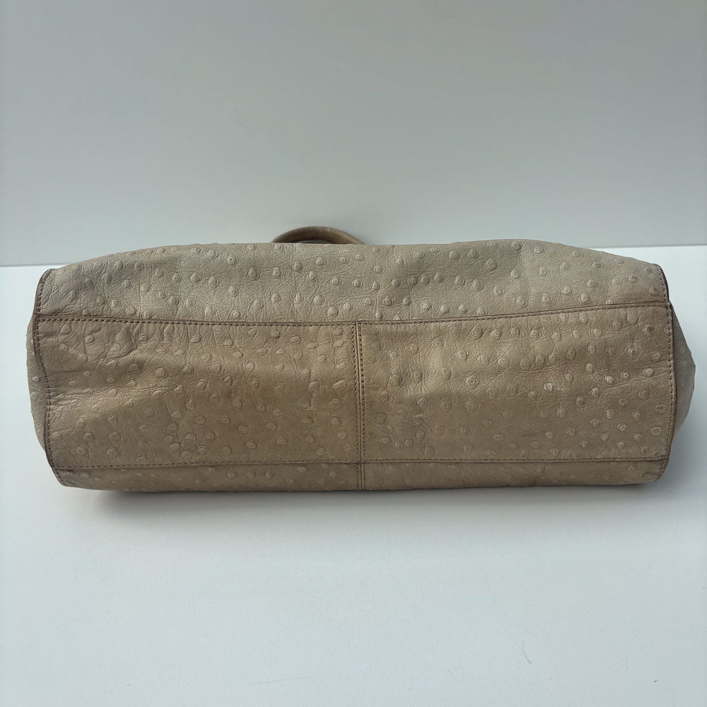 LIEBESKIND OSTRICH SHOPPER BEIGE