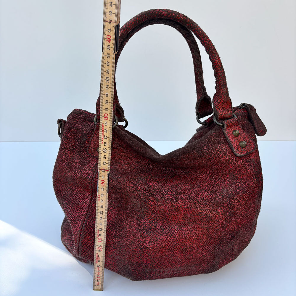 LIEBESKIND SNAKE SHOPPER RED