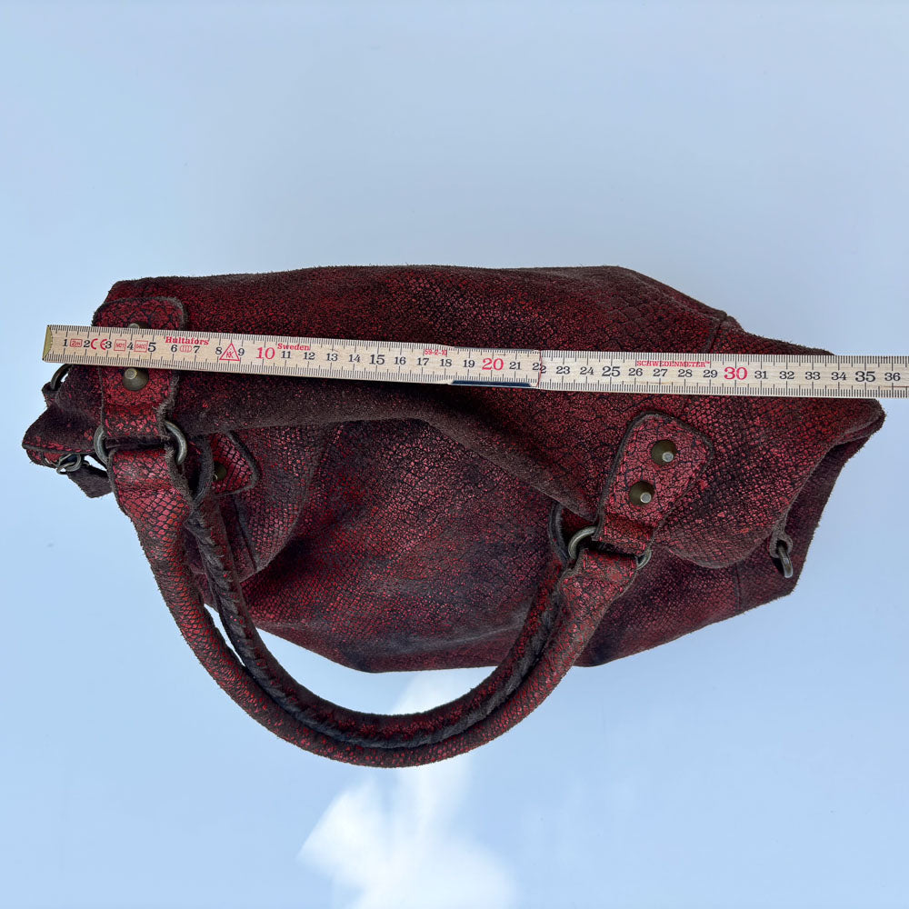 LIEBESKIND SNAKE SHOPPER RED