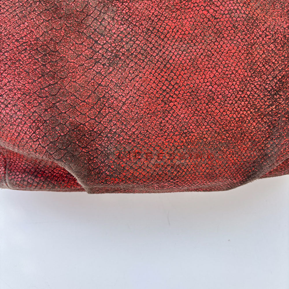 LIEBESKIND SNAKE SHOPPER RED