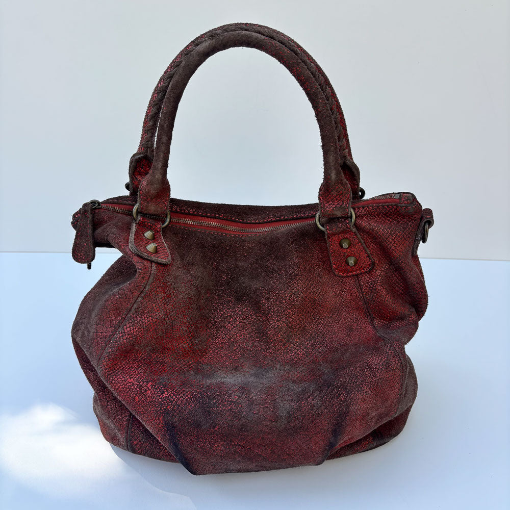 LIEBESKIND SNAKE SHOPPER RED