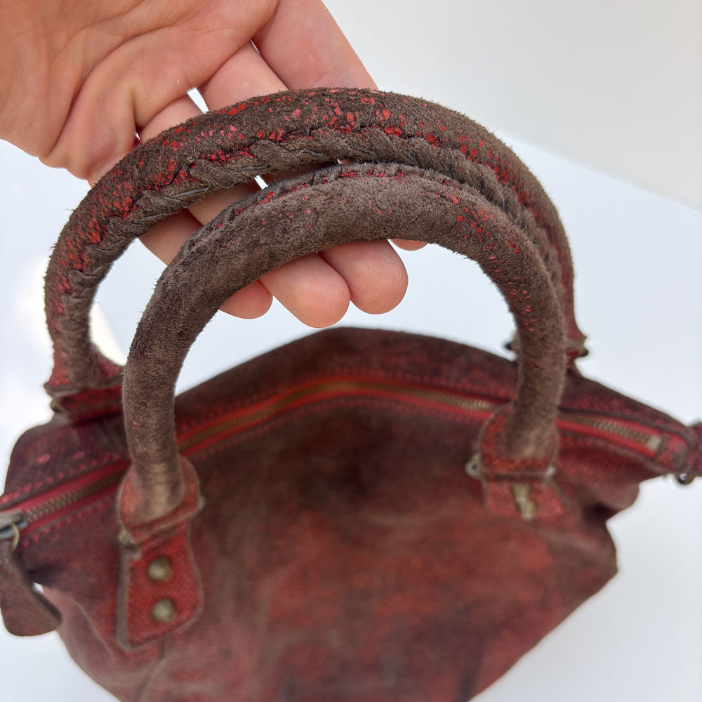 LIEBESKIND SNAKE SHOPPER RED